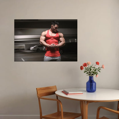 Jeremy Buendia Bodybuilder Poster Bodybuilding Workout HD Photo Print Inspirational Gym Decor Athletes Icon Wall Art Weightlifting Artwork Gifts for Fitness Lovers