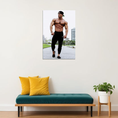 Jeremy Buendia Bodybuilder Poster Bodybuilding Workout HD Photo Print Motivational Gym Decor Athletes Icon Wall Art Weightlifting Artwork Gifts for Fitness Lovers