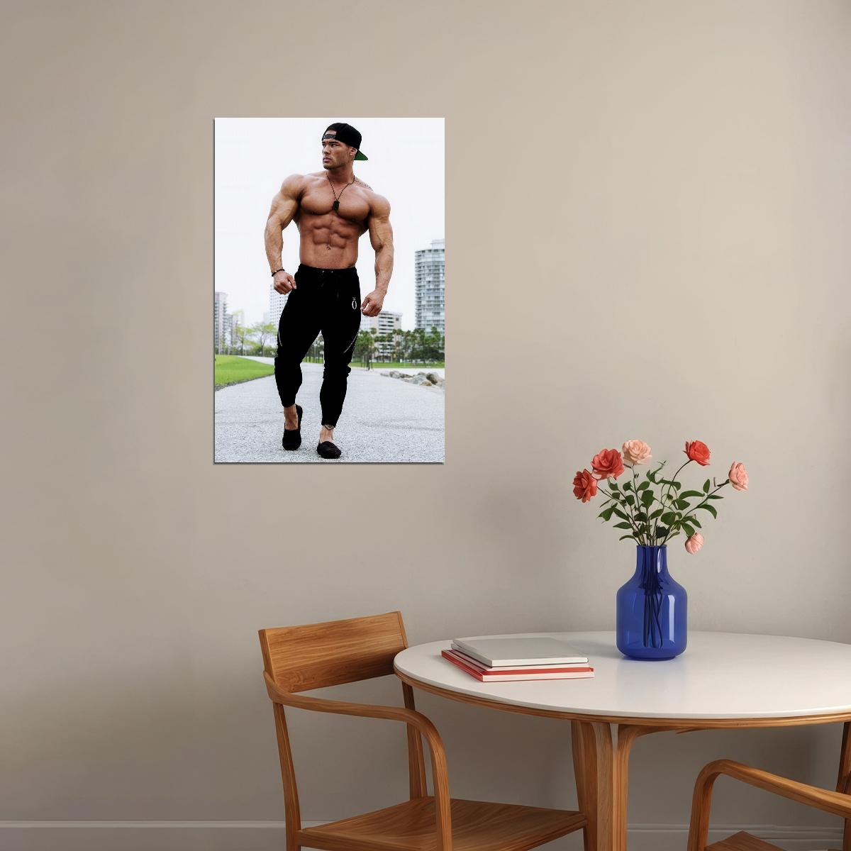 Jeremy Buendia Bodybuilder Poster Bodybuilding Workout HD Photo Print Motivational Gym Decor Athletes Icon Wall Art Weightlifting Artwork Gifts for Fitness Lovers