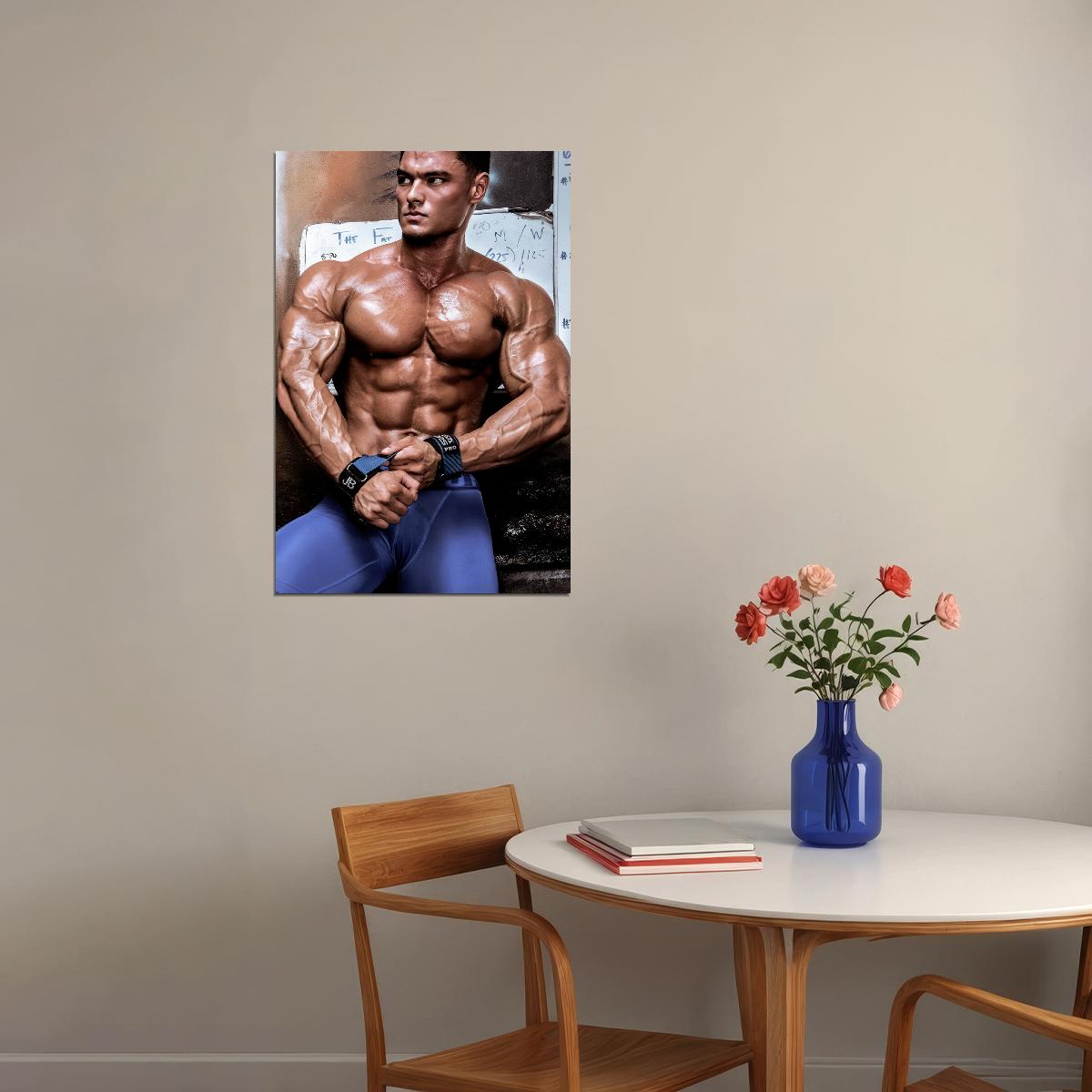 Jeremy Buendia Bodybuilder Poster Bodybuilding Workout HD Photo Print Inspirational Gym Decor Athletes Icon Wall Art Weightlifting Artwork Gifts for Fitness Lovers