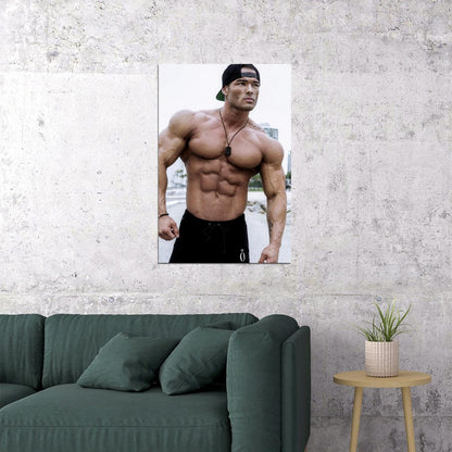 Jeremy Buendia Bodybuilder Poster Bodybuilding Workout HD Photo Print Inspirational Gym Decor Athletes Icon Wall Art Weightlifting Artwork Gifts for Fitness Lovers