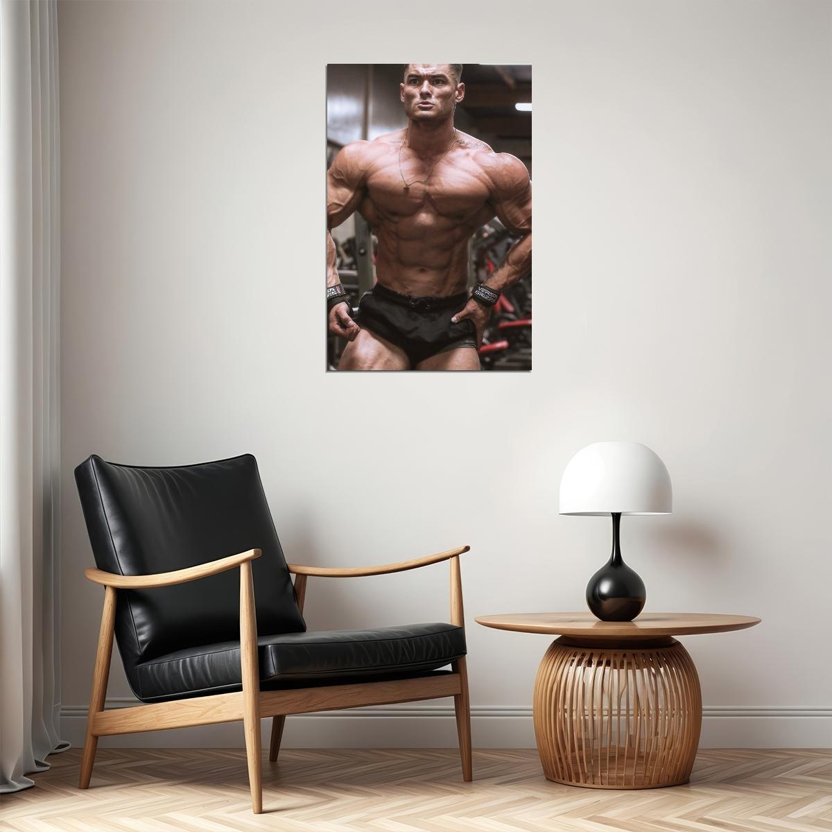 Jeremy Buendia Bodybuilder Poster Bodybuilding Workout HD Photo Print Motivational Gym Decor Athletes Icon Wall Art Weightlifting Artwork Gifts for Fitness Lovers