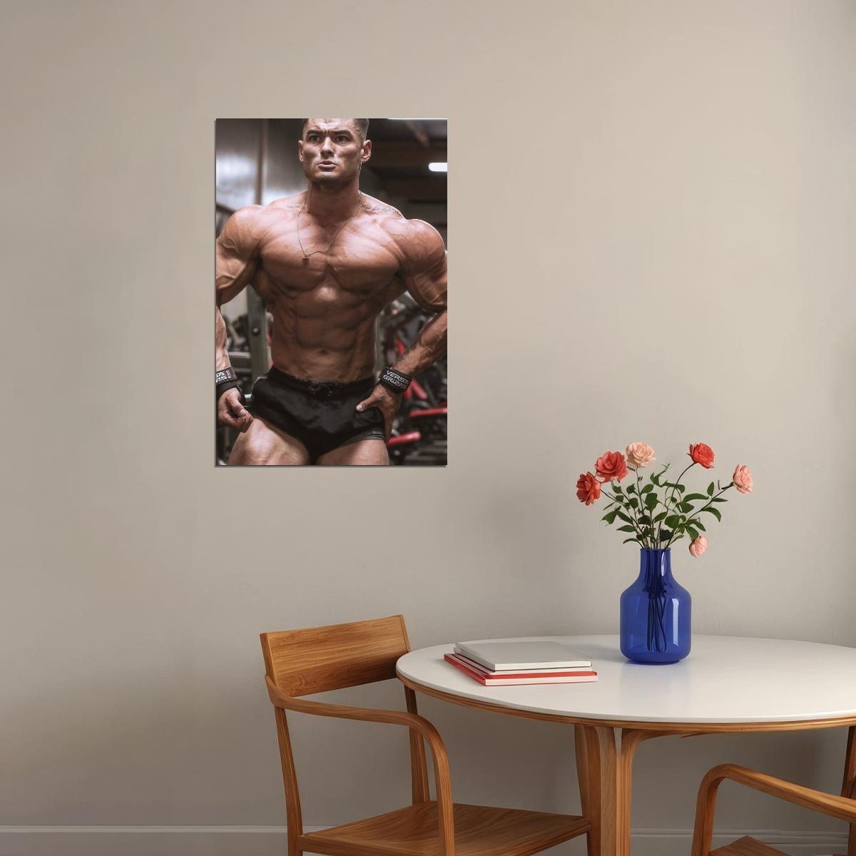 Jeremy Buendia Bodybuilder Poster Bodybuilding Workout HD Photo Print Motivational Gym Decor Athletes Icon Wall Art Weightlifting Artwork Gifts for Fitness Lovers