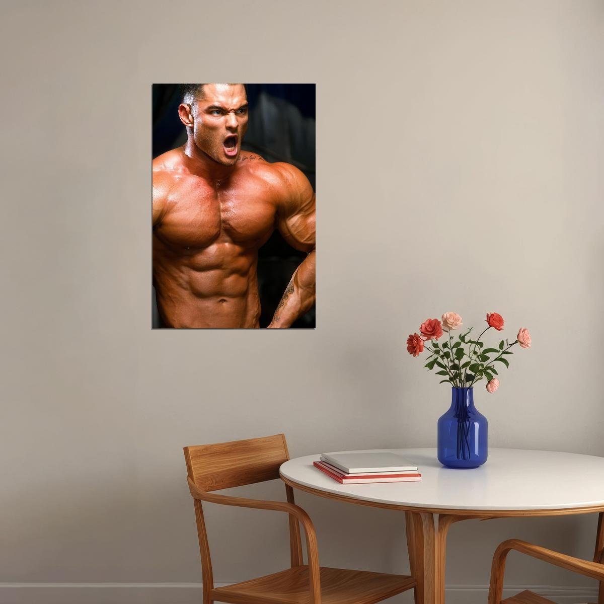 Jeremy Buendia Bodybuilder Poster Bodybuilding Workout HD Photo Print Inspirational Gym Decor Athletes Icon Wall Art Weightlifting Artwork Gifts for Fitness Lovers