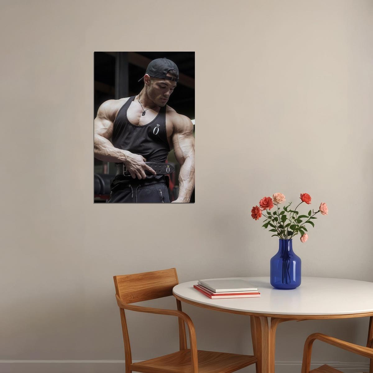 Jeremy Buendia Bodybuilder Poster Bodybuilding Workout HD Photo Print Motivational Gym Decor Athletes Icon Wall Art Weightlifting Artwork Gifts for Fitness Lovers
