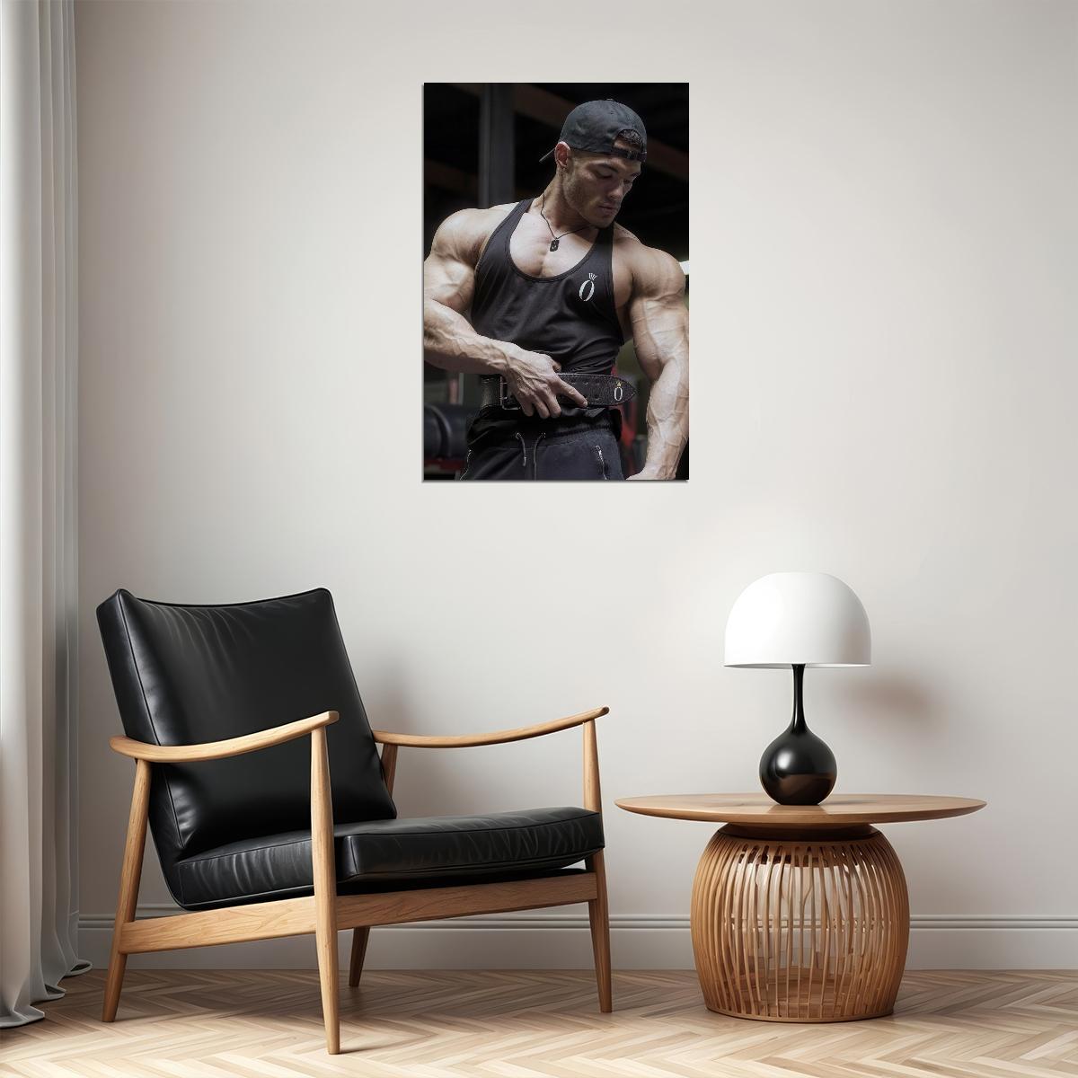 Jeremy Buendia Bodybuilder Poster Bodybuilding Workout HD Photo Print Motivational Gym Decor Athletes Icon Wall Art Weightlifting Artwork Gifts for Fitness Lovers