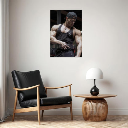 Jeremy Buendia Bodybuilder Poster Bodybuilding Workout HD Photo Print Motivational Gym Decor Athletes Icon Wall Art Weightlifting Artwork Gifts for Fitness Lovers