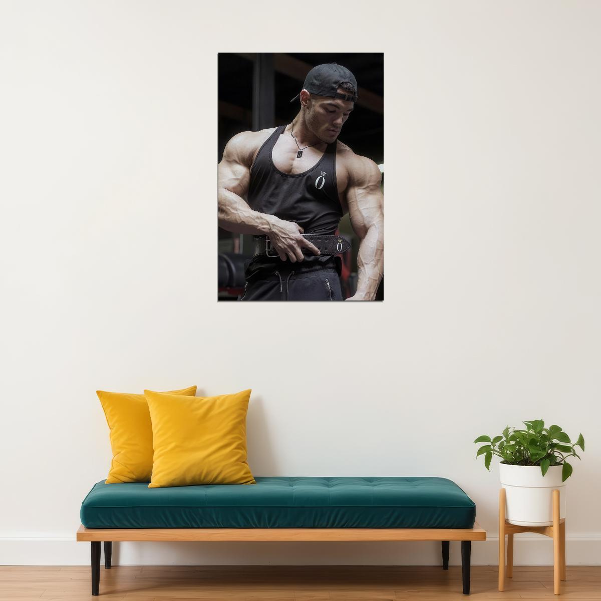 Jeremy Buendia Bodybuilder Poster Bodybuilding Workout HD Photo Print Motivational Gym Decor Athletes Icon Wall Art Weightlifting Artwork Gifts for Fitness Lovers