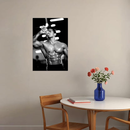 Stan McQuay Black And White Famous Bodybuilder Poster Bodybuilding Workout HD Photo Print Inspirational Gym Decor Athletes Icon Wall Art Weightlifting Artwork - xonomax