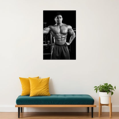 Stan McQuay Black And White Famous Bodybuilder Poster Bodybuilding Workout HD Photo Print Inspirational Gym Decor Athletes Icon Wall Art Weightlifting Artwork - xonomax