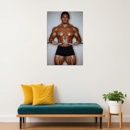 Stan McQuay Famous Bodybuilder Poster Bodybuilding Workout HD Photo Print Motivational Gym Decor Athletes Icon Wall Art Weightlifting Artwork Gifts for Fitness Lovers - xonomax