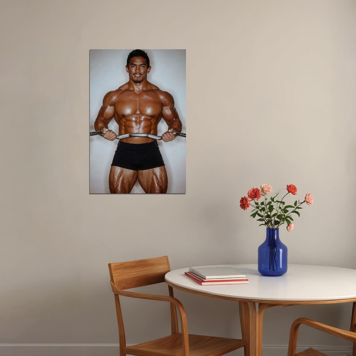 Stan McQuay Famous Bodybuilder Poster Bodybuilding Workout HD Photo Print Motivational Gym Decor Athletes Icon Wall Art Weightlifting Artwork Gifts for Fitness Lovers - xonomax