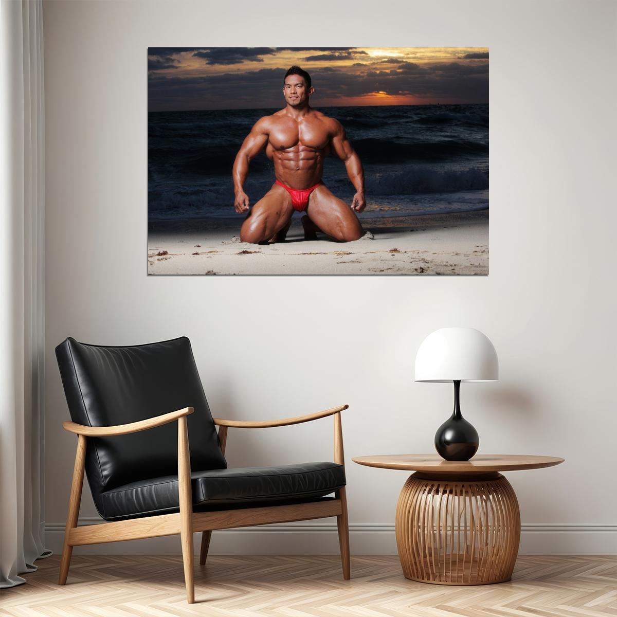Stan McQuay Famous Bodybuilder Poster Bodybuilding Workout HD Photo Print Inspirational Gym Decor Athletes Icon Wall Art Weightlifting Artwork Gifts for Fitness Lovers - xonomax