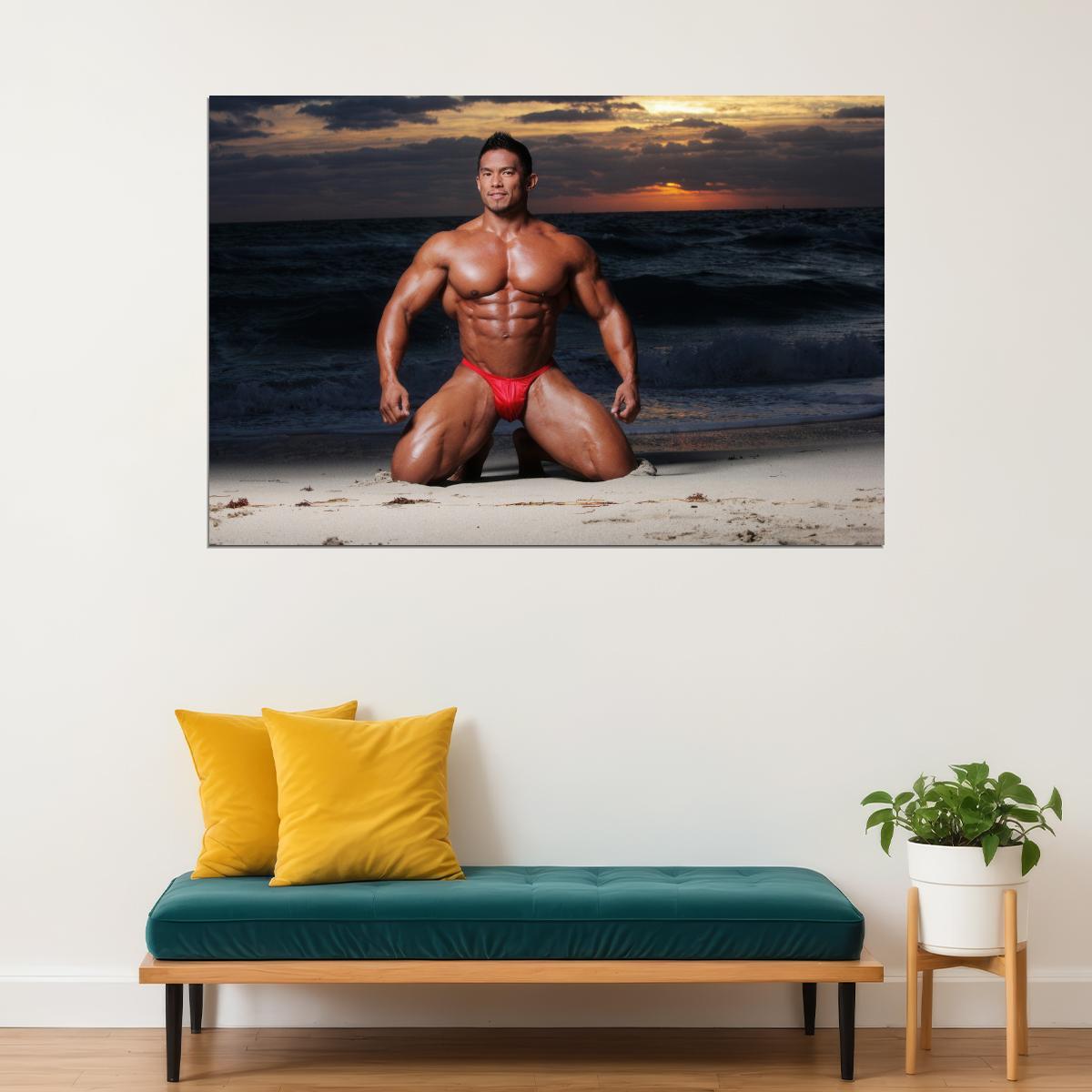 Stan McQuay Famous Bodybuilder Poster Bodybuilding Workout HD Photo Print Inspirational Gym Decor Athletes Icon Wall Art Weightlifting Artwork Gifts for Fitness Lovers - xonomax