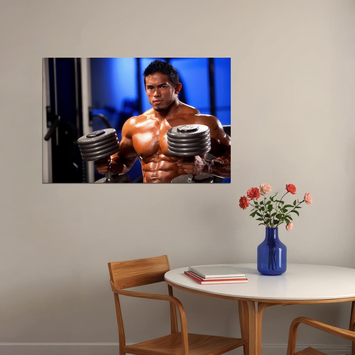 Stan McQuay Gum Shot Famous Bodybuilder Poster Bodybuilding Workout HD Photo Print Inspirational Gym Decor Athletes Icon Wall Art Weightlifting Artwork Gifts for Fitness Lovers - xonomax