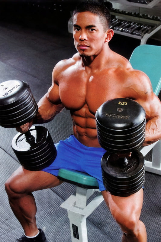 Stan McQuay Gym Shot Famous Bodybuilder Poster Bodybuilding Workout HD Photo Print Motivational Gym Decor Athletes Icon Wall Art Weightlifting Artwork Gifts for Fitness Lovers - xonomax