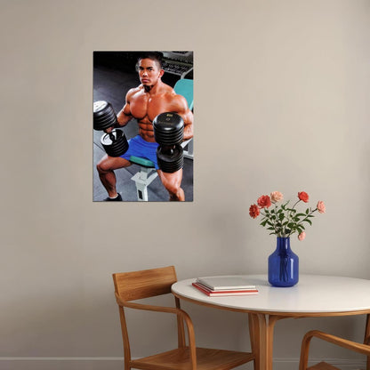 Stan McQuay Gym Shot Famous Bodybuilder Poster Bodybuilding Workout HD Photo Print Motivational Gym Decor Athletes Icon Wall Art Weightlifting Artwork Gifts for Fitness Lovers - xonomax