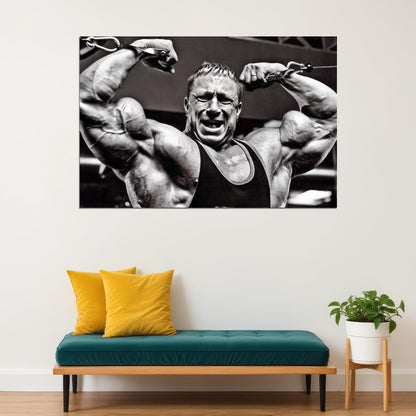 Markus Ruhl Gym Shot Black And White Famous Bodybuilder Poster Bodybuilding Workout HD Photo Print Motivational Gym Decor Athletes Icon Wall Art Weightlifting Artwork - xonomax