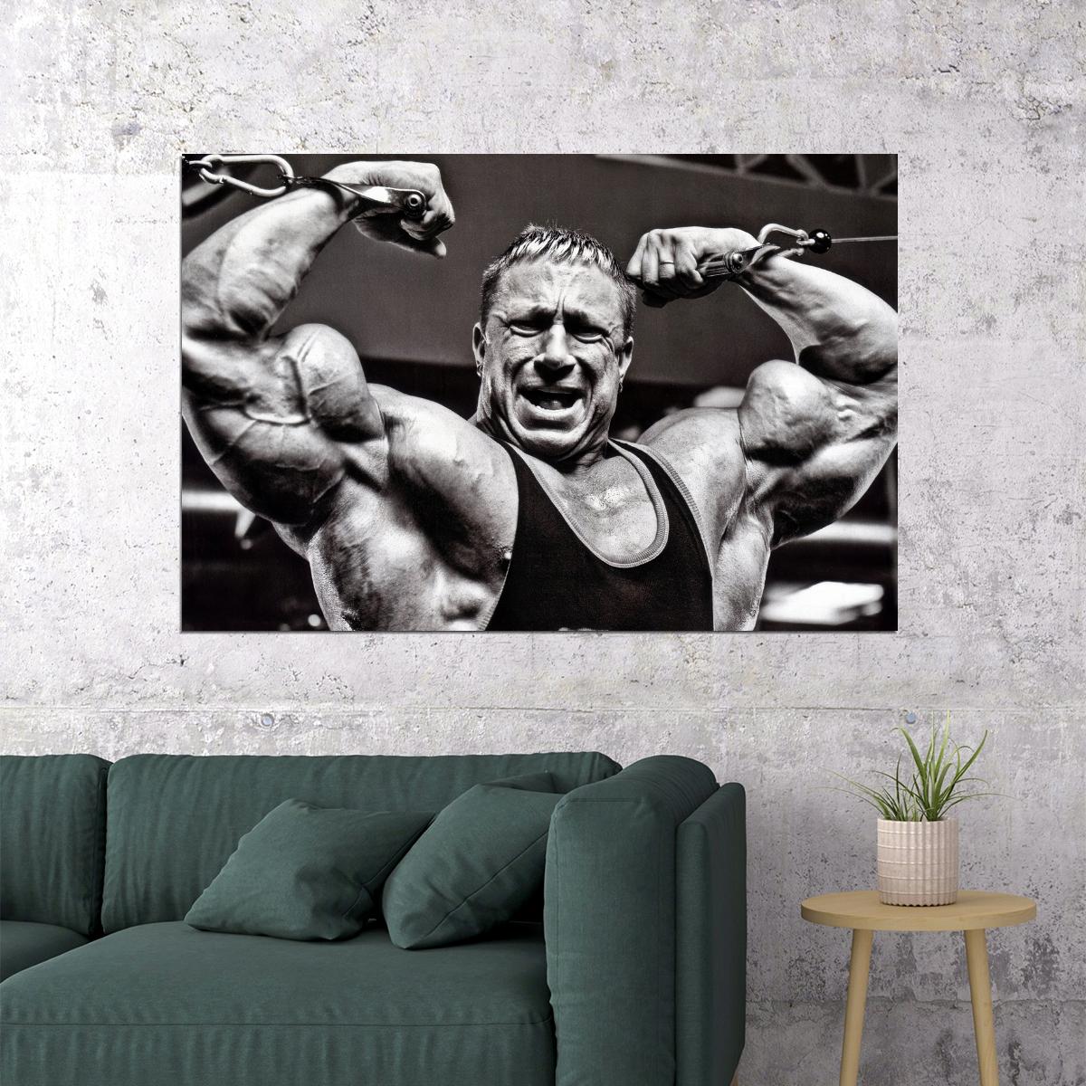 Markus Ruhl Gym Shot Black And White Famous Bodybuilder Poster Bodybuilding Workout HD Photo Print Motivational Gym Decor Athletes Icon Wall Art Weightlifting Artwork - xonomax