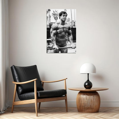 Franco Columbu Black And White Famous Oldschool Bodybuilder Poster Bodybuilding Workout HD Photo Print Inspirational Gym Decor Athletes Icon Wall Art Weightlifting Artwork - xonomax