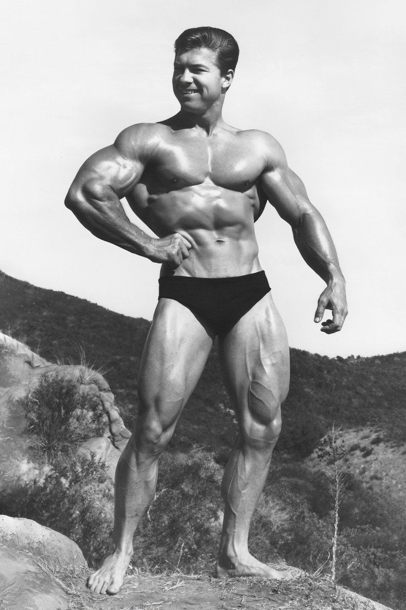 Larry Scott Black And White Famous Oldschool Bodybuilder Poster Bodybuilding Workout HD Photo Print Inspirational Gym Decor Athletes Icon Wall Art Weightlifting Artwork - xonomax