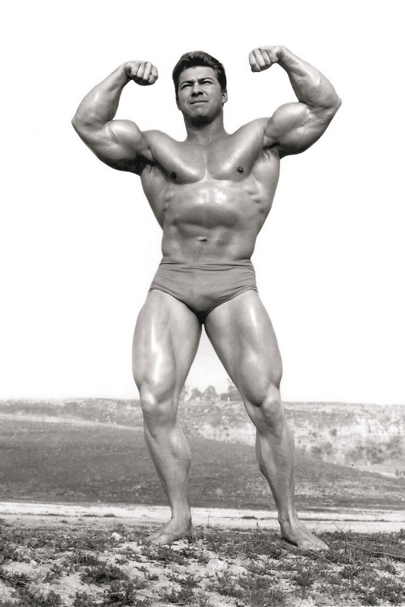 Larry Scott Posing Black And White Famous Oldschool Bodybuilder Poster Bodybuilding Workout HD Photo Print Motivational Gym Decor Athletes Icon Wall Art Weightlifting Artwork - xonomax
