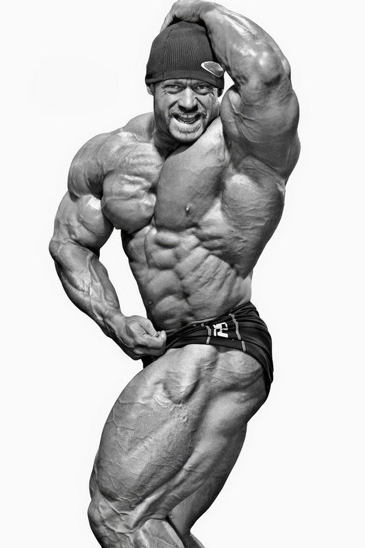 Branch Warren Black And White Famous Bodybuilder Poster Bodybuilding Workout HD Photo Print Inspirational Gym Decor Athletes Icon Wall Art Weightlifting Artwork - xonomax
