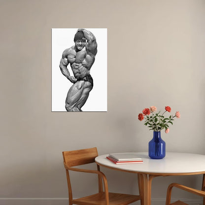 Branch Warren Black And White Famous Bodybuilder Poster Bodybuilding Workout HD Photo Print Inspirational Gym Decor Athletes Icon Wall Art Weightlifting Artwork - xonomax