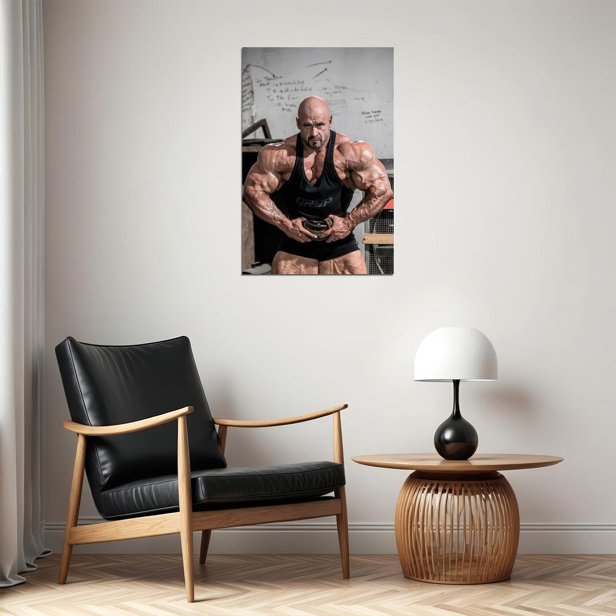 Branch Warren Most Muscular Pose Gym Shot Famous Bodybuilder Poster Bodybuilding Workout HD Photo Print Motivational Gym Decor Athletes Icon Wall Art Weightlifting Artwork - xonomax