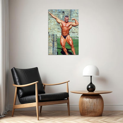 Eddy Ellwood Bodybuilder Poster Bodybuilding Workout HD Photo Print Motivational Gym Decor Athletes Icon Wall Art Weightlifting Artwork Gifts for Fitness Lovers - xonomax