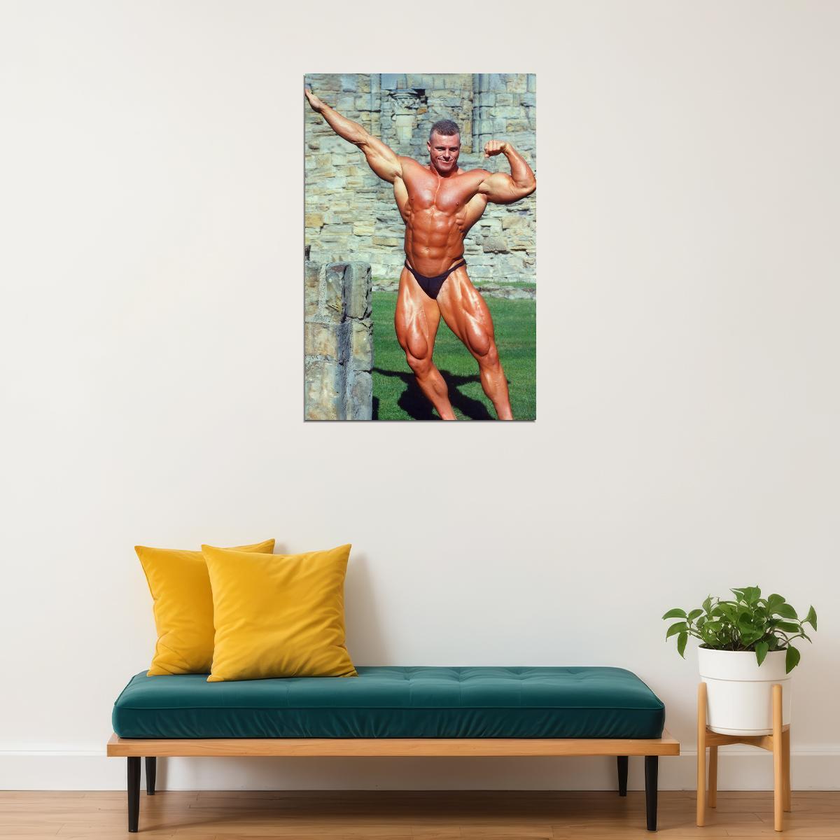 Eddy Ellwood Bodybuilder Poster Bodybuilding Workout HD Photo Print Motivational Gym Decor Athletes Icon Wall Art Weightlifting Artwork Gifts for Fitness Lovers - xonomax