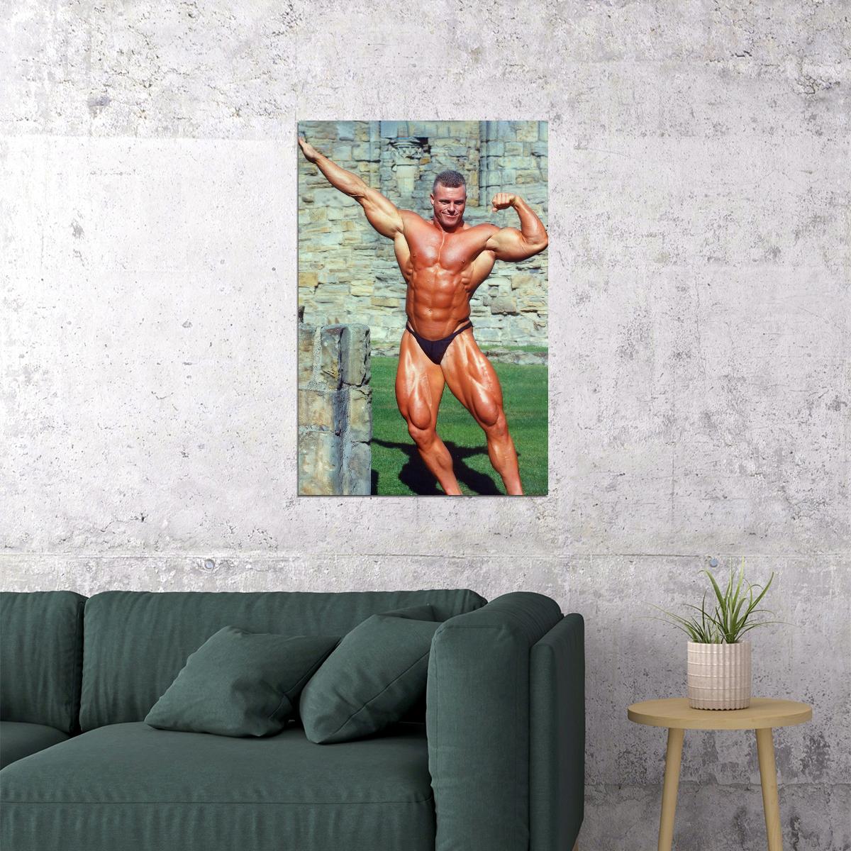 Eddy Ellwood Bodybuilder Poster Bodybuilding Workout HD Photo Print Motivational Gym Decor Athletes Icon Wall Art Weightlifting Artwork Gifts for Fitness Lovers - xonomax