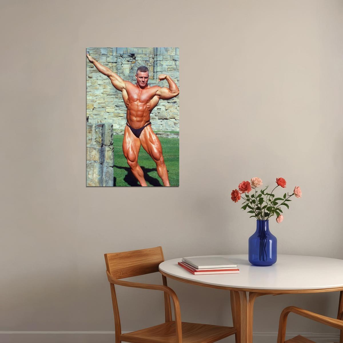 Eddy Ellwood Bodybuilder Poster Bodybuilding Workout HD Photo Print Motivational Gym Decor Athletes Icon Wall Art Weightlifting Artwork Gifts for Fitness Lovers - xonomax