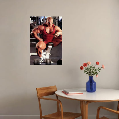 Eddy Ellwood Gym Shot Bodybuilder Poster Bodybuilding Workout HD Photo Print Motivational Gym Decor Athletes Icon Wall Art Weightlifting Artwork Gifts for Fitness Lovers - xonomax