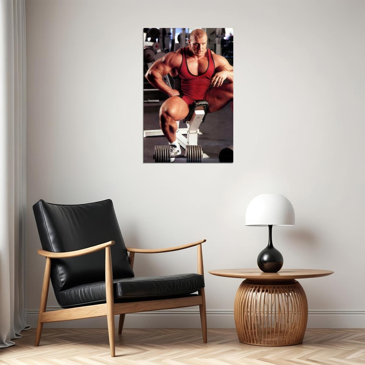 Eddy Ellwood Gym Shot Bodybuilder Poster Bodybuilding Workout HD Photo Print Motivational Gym Decor Athletes Icon Wall Art Weightlifting Artwork Gifts for Fitness Lovers - xonomax