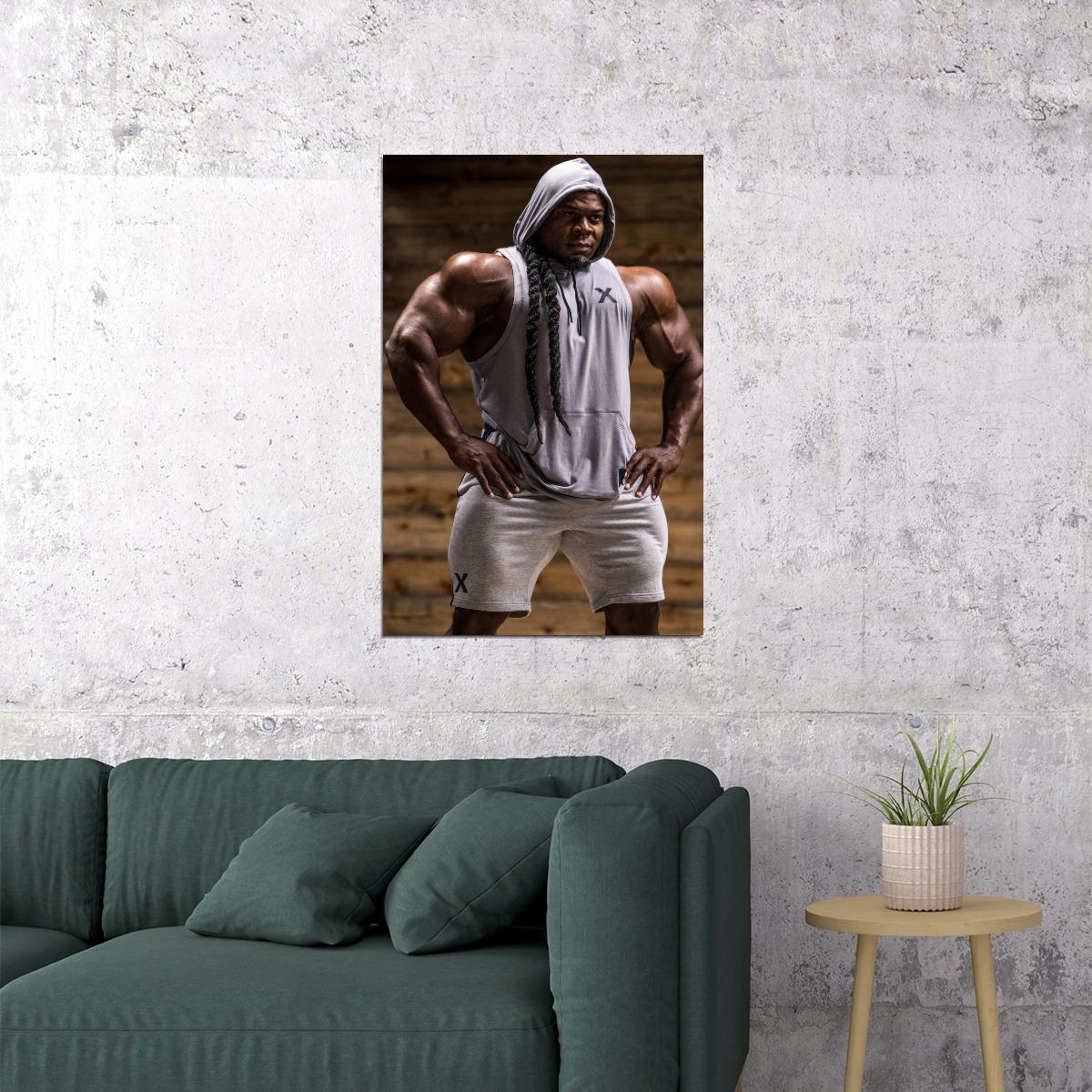 Kai Greene Famous Bodybuilder Poster Bodybuilding Workout HD Photo Print Inspirational Gym Decor Athletes Icon Wall Art Weightlifting Artwork Gifts for Fitness Lovers - xonomax
