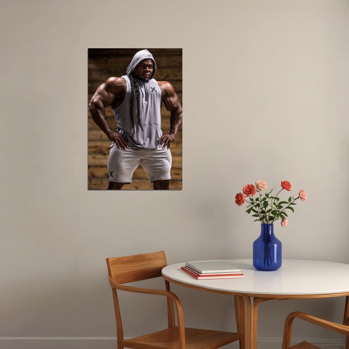 Kai Greene Famous Bodybuilder Poster Bodybuilding Workout HD Photo Print Inspirational Gym Decor Athletes Icon Wall Art Weightlifting Artwork Gifts for Fitness Lovers - xonomax