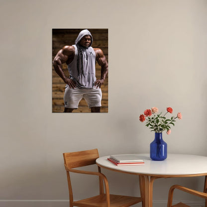 Kai Greene Famous Bodybuilder Poster Bodybuilding Workout HD Photo Print Inspirational Gym Decor Athletes Icon Wall Art Weightlifting Artwork Gifts for Fitness Lovers - xonomax