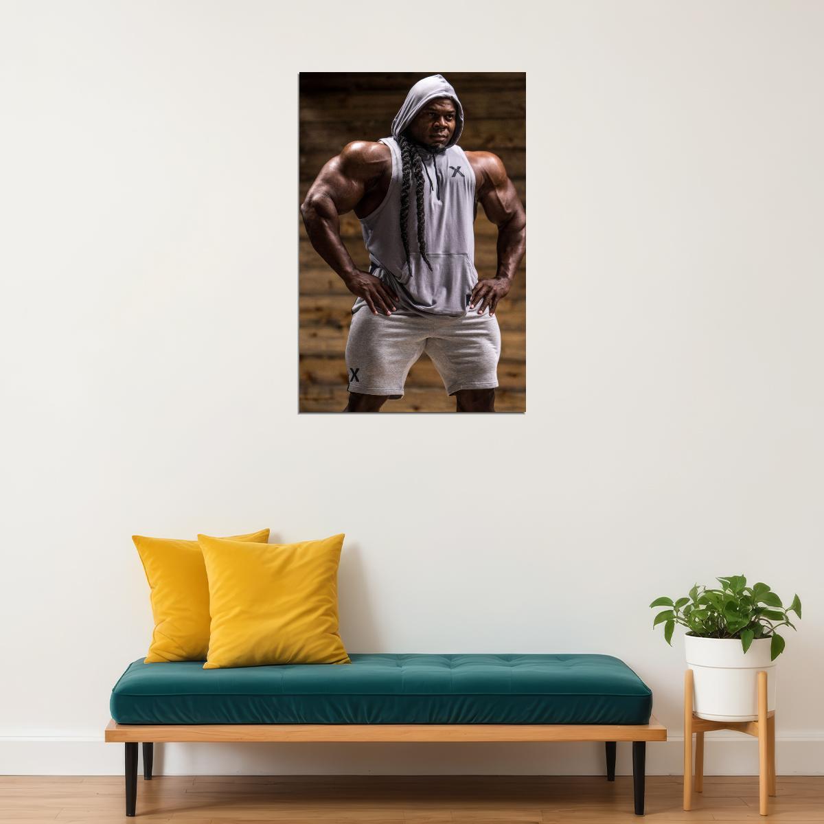 Kai Greene Famous Bodybuilder Poster Bodybuilding Workout HD Photo Print Inspirational Gym Decor Athletes Icon Wall Art Weightlifting Artwork Gifts for Fitness Lovers - xonomax