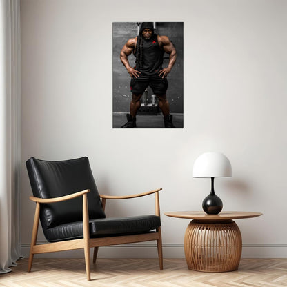 Kai Greene Famous Bodybuilder Poster Bodybuilding Workout HD Photo Print Inspirational Gym Decor Athletes Icon Wall Art Weightlifting Artwork Gifts for Fitness Lovers - xonomax
