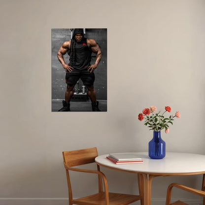 Kai Greene Famous Bodybuilder Poster Bodybuilding Workout HD Photo Print Inspirational Gym Decor Athletes Icon Wall Art Weightlifting Artwork Gifts for Fitness Lovers - xonomax