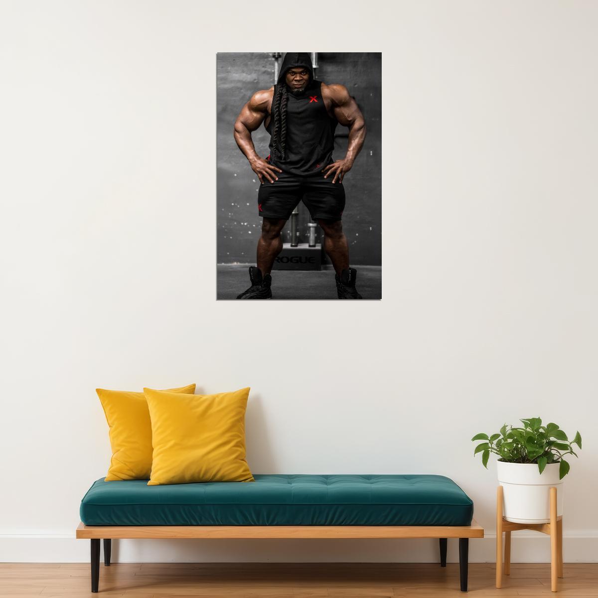 Kai Greene Famous Bodybuilder Poster Bodybuilding Workout HD Photo Print Inspirational Gym Decor Athletes Icon Wall Art Weightlifting Artwork Gifts for Fitness Lovers - xonomax