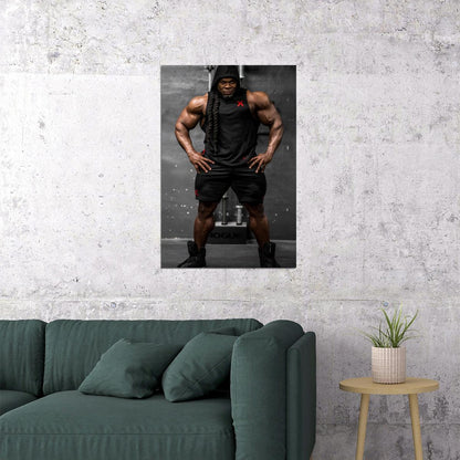 Kai Greene Famous Bodybuilder Poster Bodybuilding Workout HD Photo Print Inspirational Gym Decor Athletes Icon Wall Art Weightlifting Artwork Gifts for Fitness Lovers - xonomax