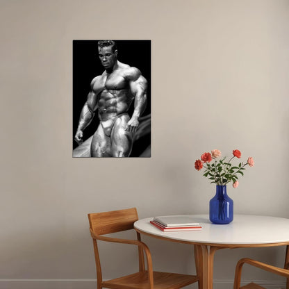Kevin Levrone Black And White Bodybuilder Poster Bodybuilding Workout HD Photo Print Motivational Gym Decor Athletes Icon Wall Art Weightlifting Artwork Gifts for Fitness Lovers - xonomax