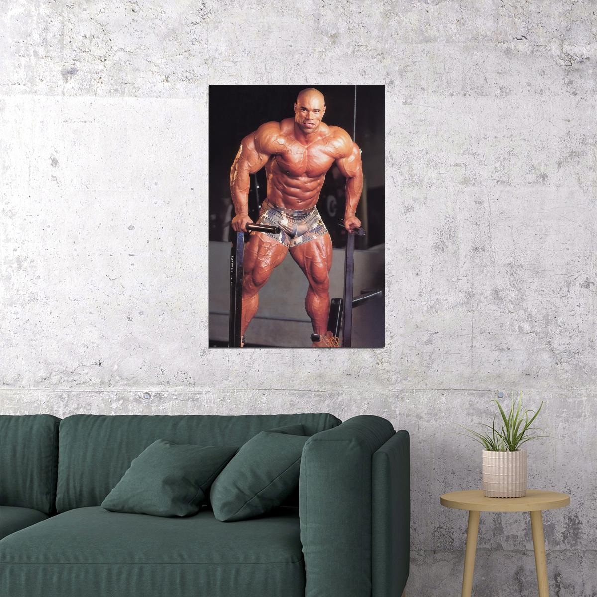 Kevin Levrone Bodybuilder Poster Bodybuilding Workout HD Photo Print Inspirational Gym Decor Athletes Icon Wall Art Weightlifting Artwork Gifts for Fitness Lovers - xonomax