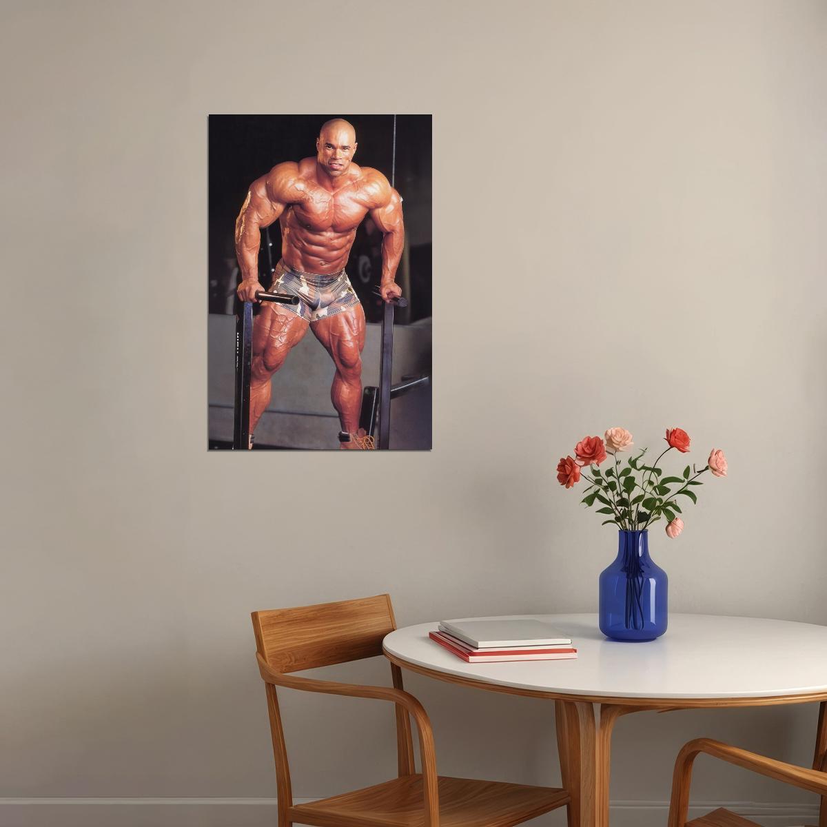 Kevin Levrone Bodybuilder Poster Bodybuilding Workout HD Photo Print Inspirational Gym Decor Athletes Icon Wall Art Weightlifting Artwork Gifts for Fitness Lovers - xonomax