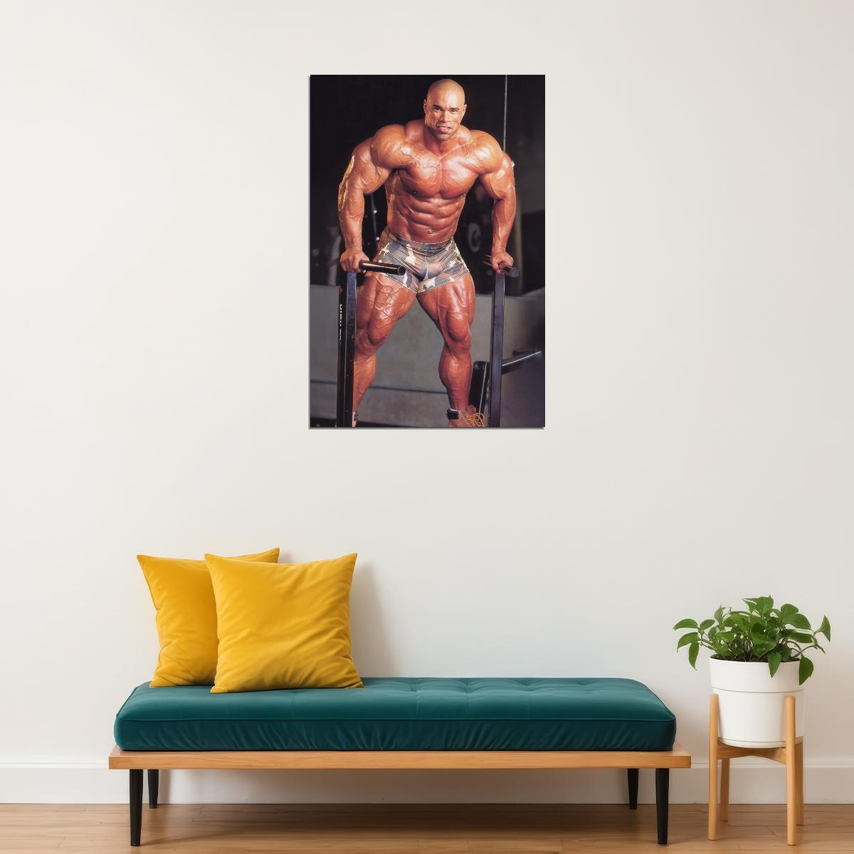 Kevin Levrone Bodybuilder Poster Bodybuilding Workout HD Photo Print Inspirational Gym Decor Athletes Icon Wall Art Weightlifting Artwork Gifts for Fitness Lovers - xonomax