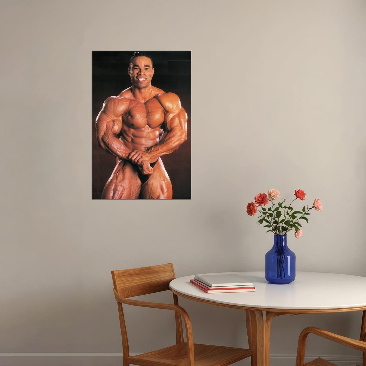 Kevin Levrone Bodybuilder Poster Bodybuilding Workout HD Photo Print Motivational Gym Decor Athletes Icon Wall Art Weightlifting Artwork Gifts for Fitness Lovers - xonomax