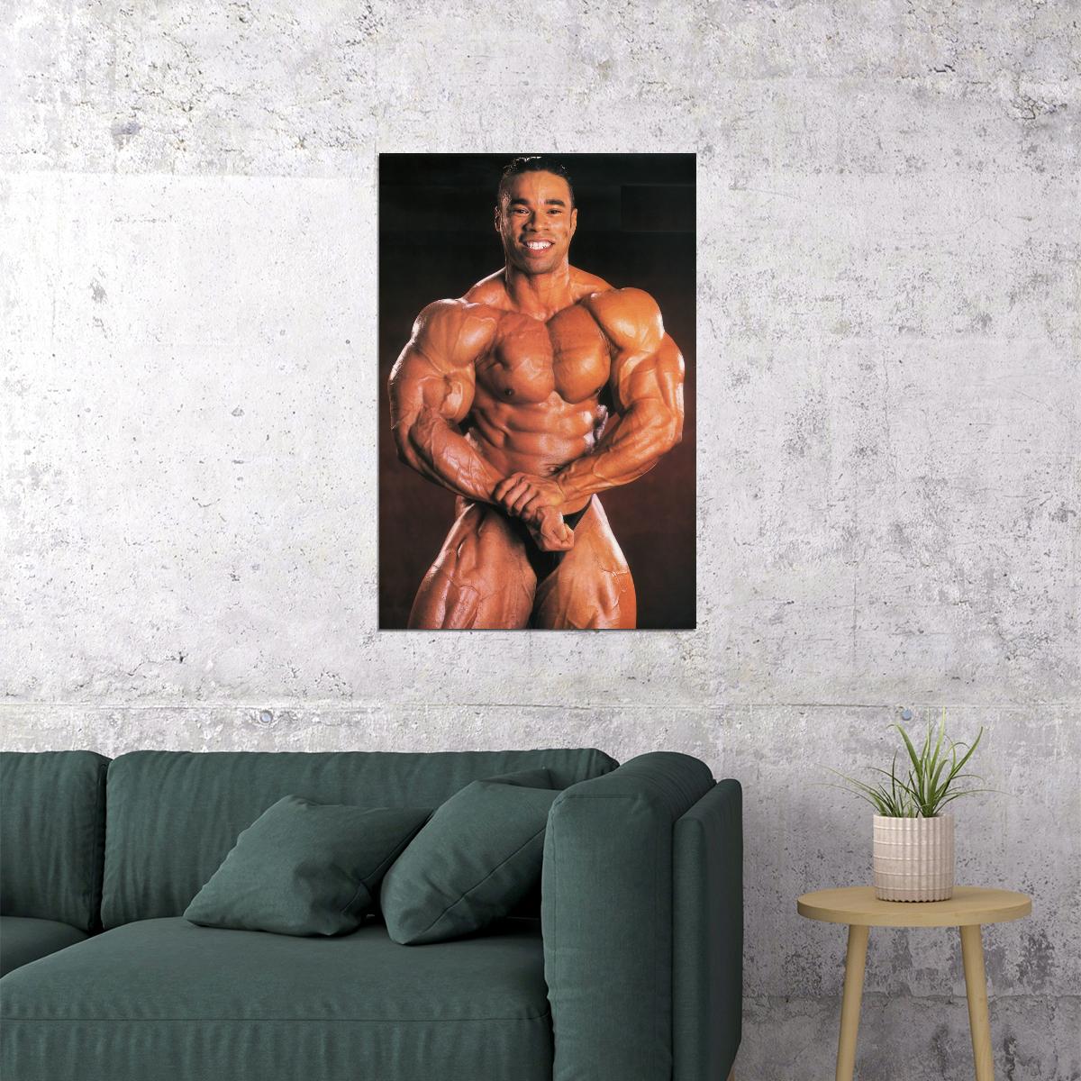 Kevin Levrone Bodybuilder Poster Bodybuilding Workout HD Photo Print Motivational Gym Decor Athletes Icon Wall Art Weightlifting Artwork Gifts for Fitness Lovers - xonomax