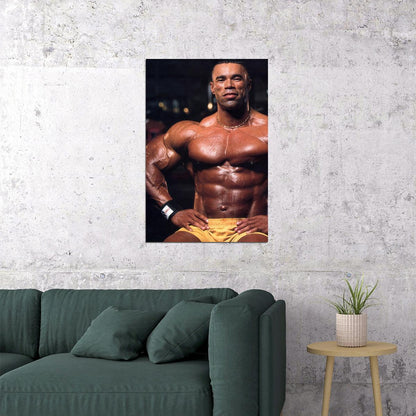 Kevin Levrone Bodybuilder Poster Bodybuilding Workout HD Photo Print Motivational Gym Decor Athletes Icon Wall Art Weightlifting Artwork Gifts for Fitness Lovers - xonomax